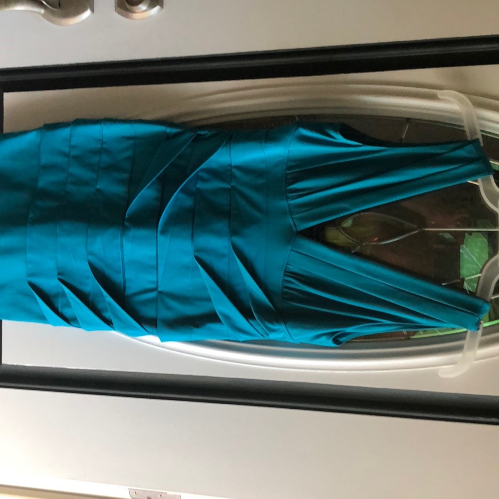 Green cocktail dress
